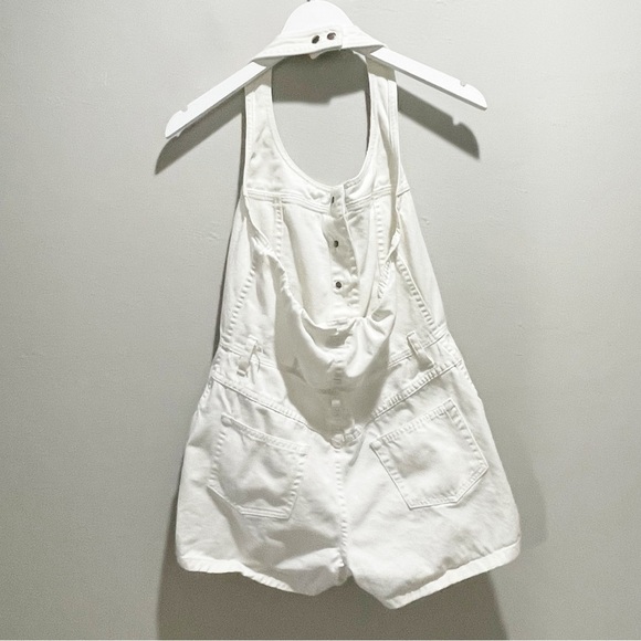 Vintage VICTORIA’S SECRET MODA INTERNATIONAL Women’s White Halter Romper Size S - Picture 3 of 6